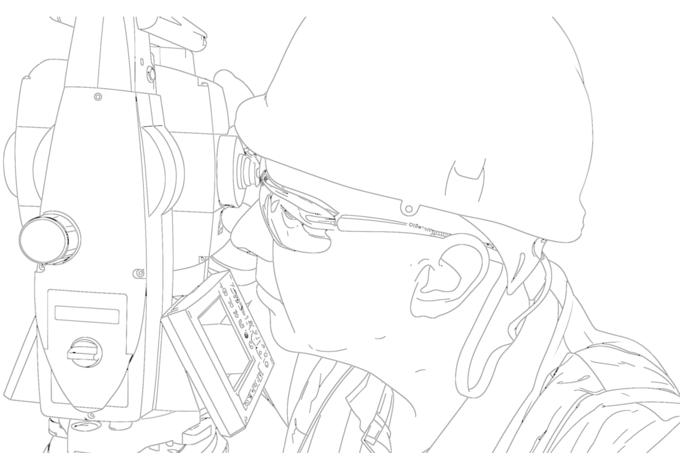 Setting out engineers using a total station survey instrument